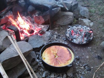 Backcountry baking on the Allagash River