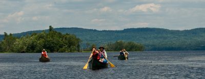Womens Canoe Trip Yoga Registered Maine Guide Polly Mahoney Mahoosuc Guide Service
