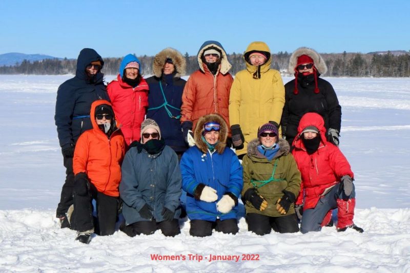 winter news from mahoosuc guide services happy women's group photo